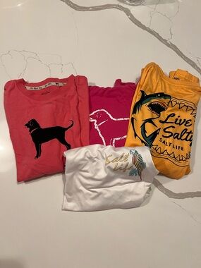 Size XS Long Sleeve Shirt Bundle Salt Life & Black Dog